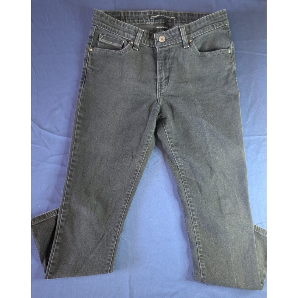 Levi's‎ The Original Jean Mid Rise Skinny Black Wash Denim Jeans Size 8 S/C